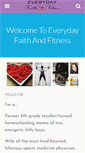 Mobile Screenshot of everydayfaithandfitness.com